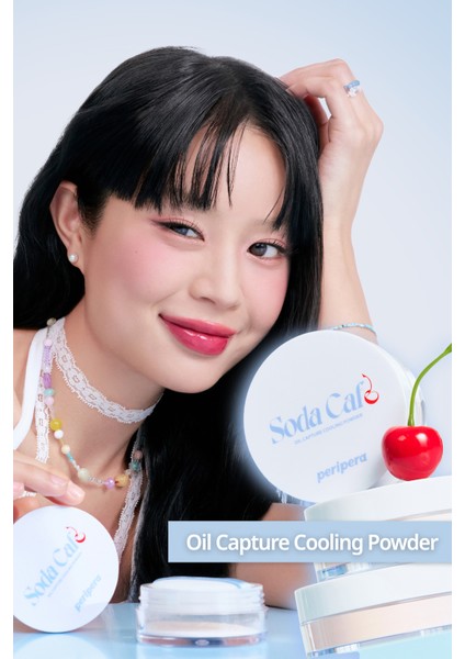 Cildi Serinleten, Mat Bitişli, Su Bazlı Pürüzsüzleştirici Pudra PERIPERA Oil Capture Cooling Powder