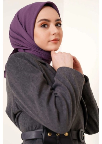 Kadın Tesettür Mio Caz Eşarp Hijab Lavanta