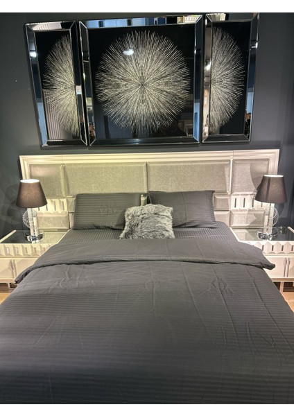 Çift Kişilik 73 Tel Çizgili Saten ( Pamuk) 240*280 Çarşaf 200*220 Nevresim 50*70 Yastık Kılıfı fiyatları
