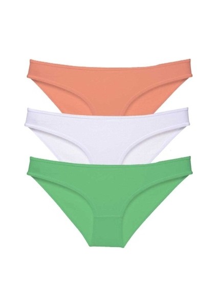 3 Adet Süper Eko Set Likralı Kadın Slip Külot 544