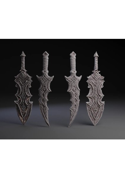 2'li Hançer Seti Figürü - 20 cm