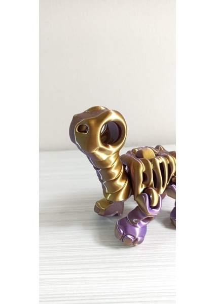 Eklemli Yavru Dinazor Sauropod Iskeleti Figürü - 10 cm
