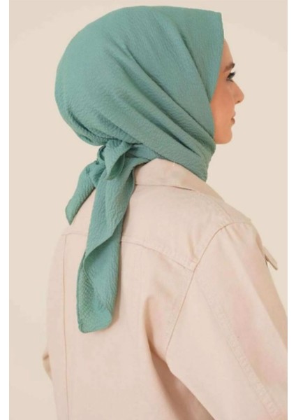 Kadın Tesettür Mio Caz Eşarp Hijab Mint Yeşili modelleri