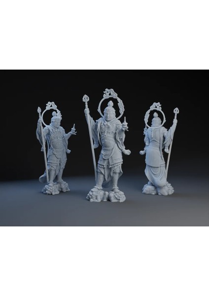Bishamonten Kuzeyin Muhafızı Figürü - 15 cm