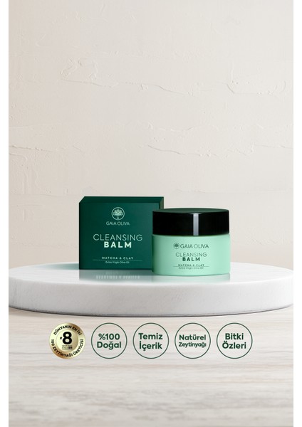 Matcha Tozu, Kil ve Zeytinyağlı Temizleyici Balm 50 ml