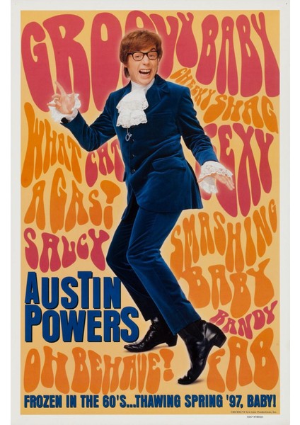 Austin Powers In Goldmember (2002) (Folyo / Afiş / Poster) 1438 ( 70 Cm X 100 Cm )