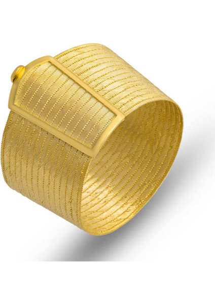 Gümüş Gold Trabzon Hasır Kadın Bileklik CSR2184626