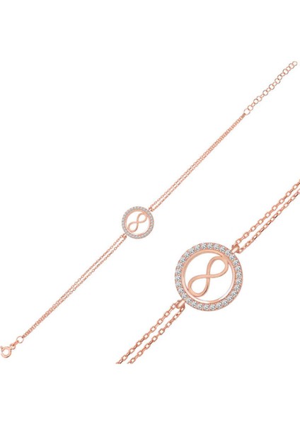 Gümüş Rose Sonsuzluk Kadın Bileklik CSR2183803 fırsatları