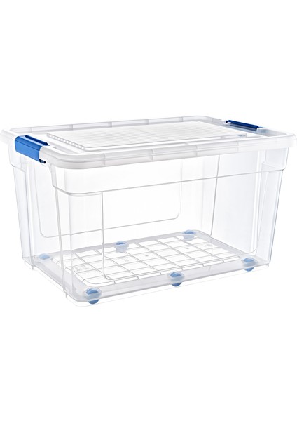 Glassy Tekerlekli Saklama Kabı 55 L