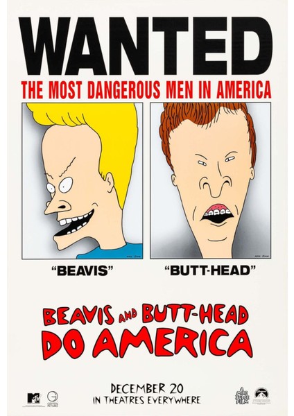 Beavis And Butt-Head Do America (1996) 1 (Folyo / Afiş / Poster) 1714 ( 70 Cm X 100 Cm )