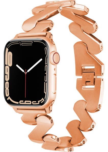 ​​​watch 44MM Kordon Uyumlu Krd-80 Metal Strap Kayış - Rose GOLD-8680436660744-MLTD85274