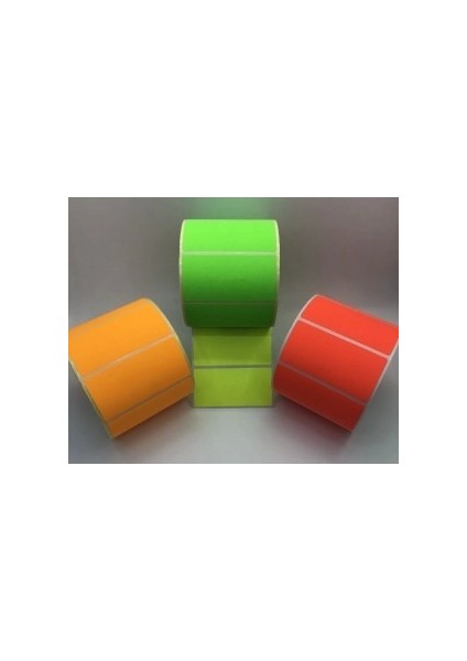 Neon Etiket 40X80 750 Adet