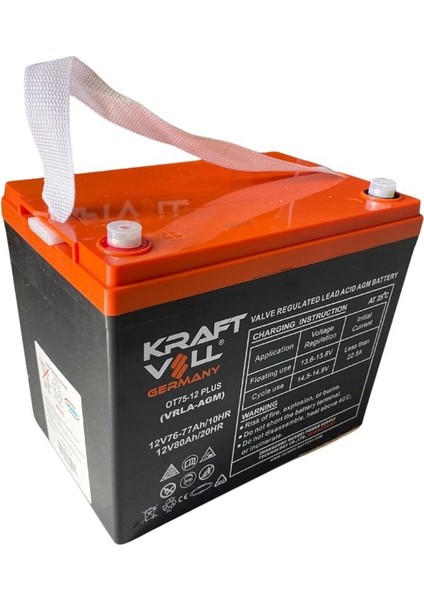 12V 80 Ah Engelli Araç Aküsü Jel (260*168*212)