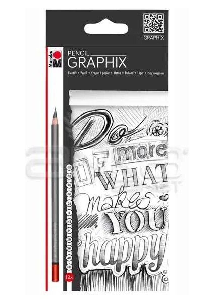 Graphix Pencil Dereceli Kalem Seti 12LI