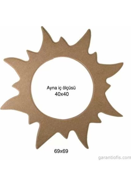 -Art Ay 133 Boyanabilir Ahşap Ayna Çerçevesi