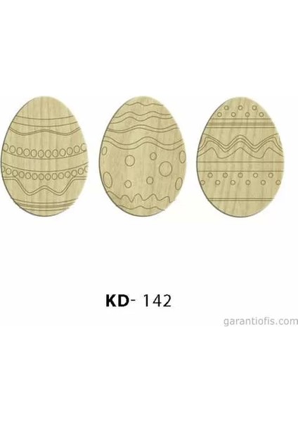 -Art Kd 142 - Yumurta Şeklinde Mini Ahşap Obje