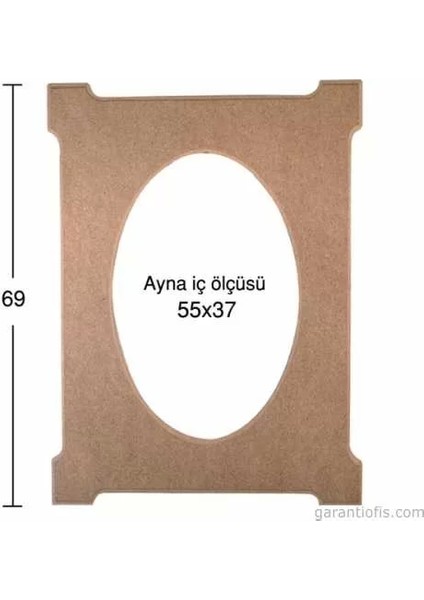 -Art Ay 129 Boyanabilir Ahşap Ayna Çerçeve