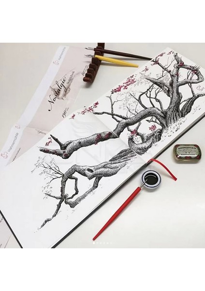 Nostalgie Sketch Book Çizim Defteri Sert Kapak Dikey 190G 80 Yaprak