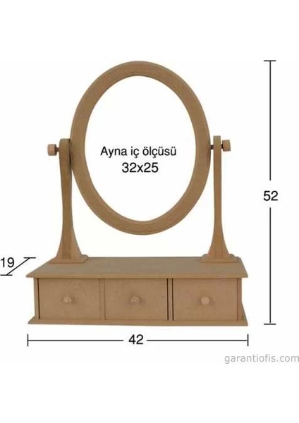 -Art Ay 145 Boyanabilir Ahşap Ayna Çerçevesi