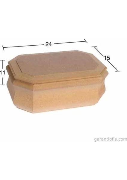 -Art Ku 296 Boyanabilir Ahşap Dekoratif Kutu