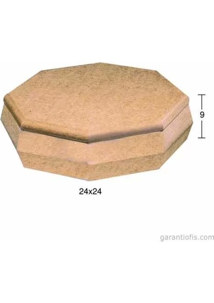 -Art Ku 250 Boyanabilir Ahşap Sekizgen Kutu