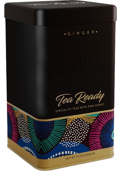 Tea Ready Ballı Zencefilli Çay (Teneke Kutu - 30 Adet Kaşık)