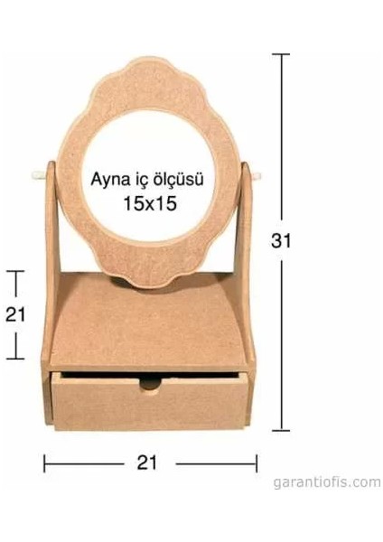 -Art Ay 142 Boyanabilir Ahşap Ayna Çerçevesi