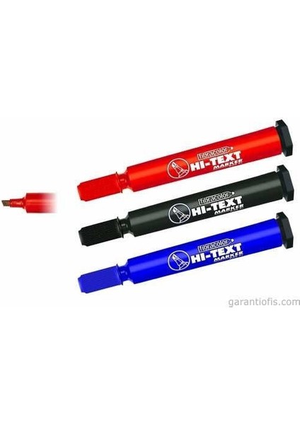 Hı-Text 830 Pc Kesik Uçlu Mavi Koli Kalemi modelleri