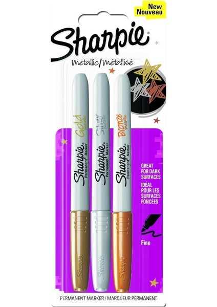 Metalik Permanent Marker 3 Renk 1849114