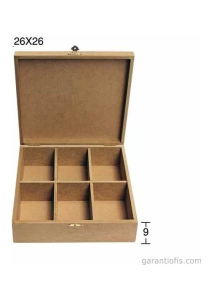-Art Ku 325 Boyanabilir Mdf Iç Bölmeli Kutu