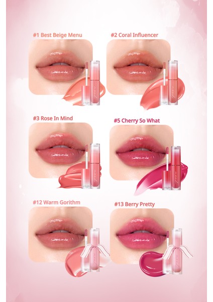 Kalıcı, Pigmentli, Parlak Bitişli Tint PERIPERA Ink Mood Glowy Tint 05 Cherry So What