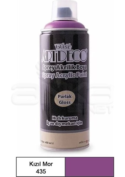 Akrilik Sprey Boya 400ML 435 Kızıl Mor