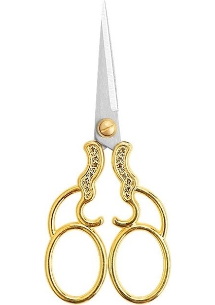 Söz Nişan - Dikiş Nakış Makası Gold Renk-Paslanmaz Çelik Dikiş Makası-Kurdele Kesme Makasları