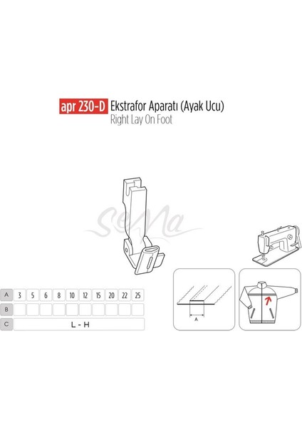 Ekstrafor Aparatı (Ayak Ucu) 16mm / Apr 230-D