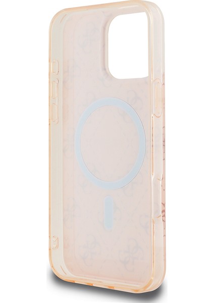 iPhone 16 Pro Kılıf Guess Lisanslı Magsafe Uyumlu Iml Baskılı Klasik Logolu 4g Desenli Kapak Pembe fırsatları
