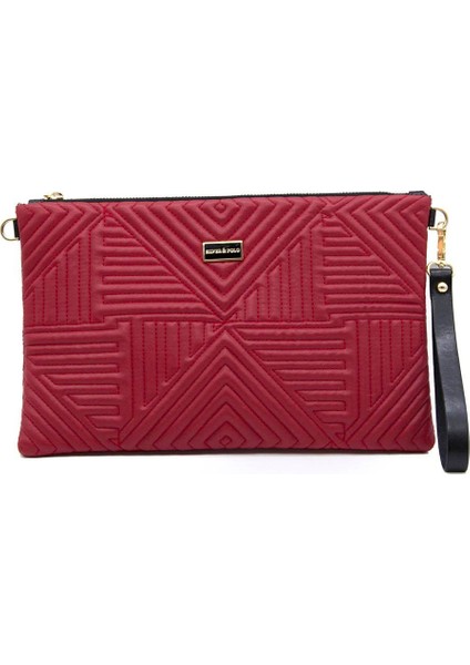 Kırmızı Tek Bölmeli Kadın Portföy & Clutch SP1034
