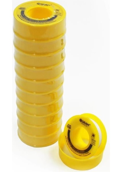 Doğalgaz Teflon Bant Sızdırmazlık Bandı 12 mm x 8 mt - Yerli Üretim