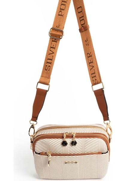 Bej - Taba SP1162 Kadın Çapraz Çanta