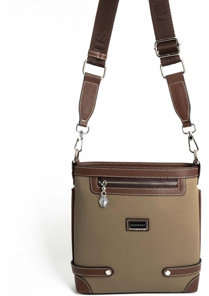 L.haki - Kahve SP1120 Kadın Çapraz Çanta