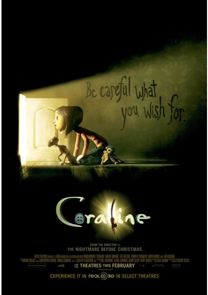 Coraline (2009) 2 (Folyo / Afiş / Poster) 2239 ( 70 Cm X 100 Cm )
