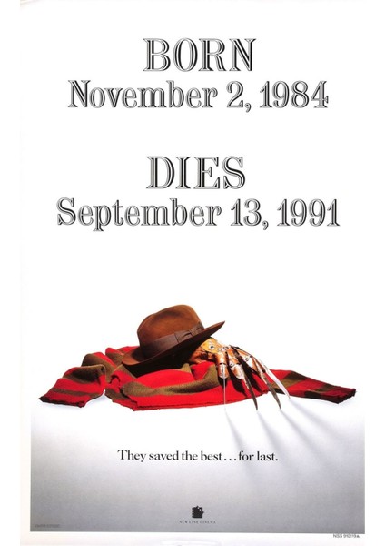 Freddy's Dead The Final Nightmare (1991) 1 (Folyo / Afiş / Poster) 2919 ( 70 cm x 100 cm )