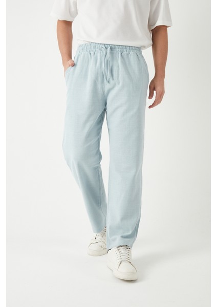 Erkek Rahat Kalıp Lastikli Baggy Pantolon