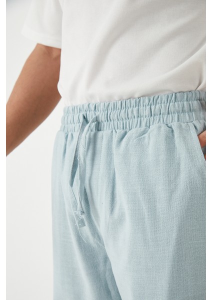 Erkek Rahat Kalıp Lastikli Baggy Pantolon