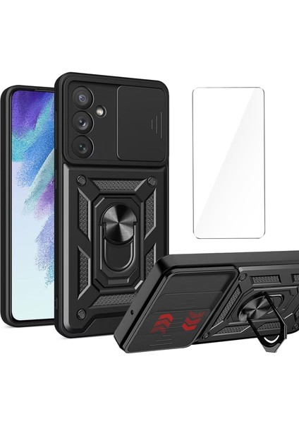 Samsung Galaxy A56 Kılıf Sürgülü Vega ve Ekran Koruyucu