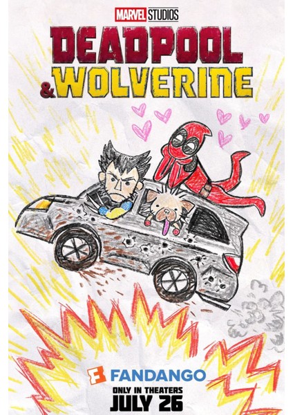 Deadpool & Wolverine (2024) 0004 (Folyo / Afiş / Poster) 2351 ( 70 cm x 100 cm )