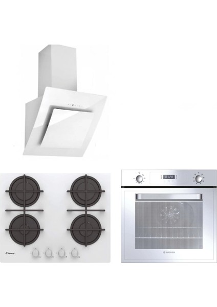 -Candy Turbolu Beyaz Ankastre Set (650M3 Kumandalı Yüksek Çekim Performanslı) 3051W-CDM656WTK--HVW6MW