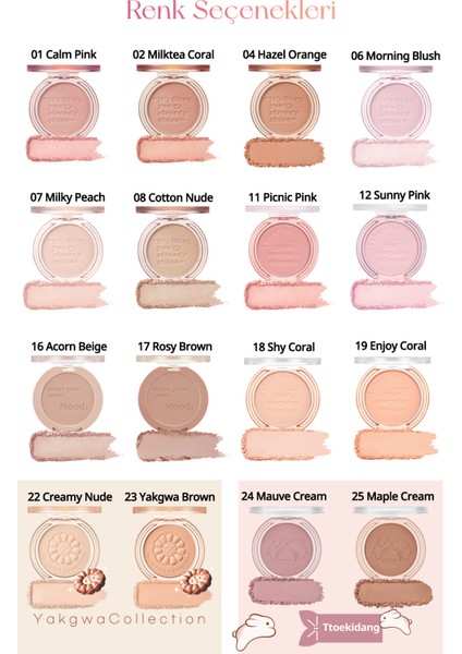 Pastel Tonlarda Sebum Dengeleyici Toz Allık PERIPERA Pure Blushed Sunshine Cheek (08 Cotton Nude) indirimleri