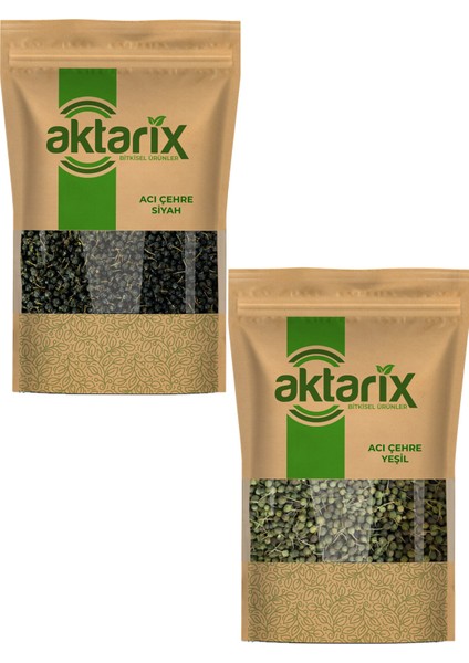 250 gr Siyah + 250 gr Yeşil Acı Çehre