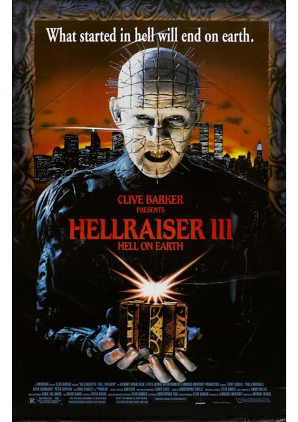 Hellraiser Iıı Hell On Earth (1992) (Folyo / Afiş / Poster) 3472 ( 70 cm x 100 cm )