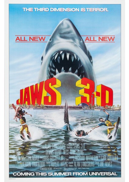 Jaws 3-D (1983) 1 ( Folyo ) - Afiş - POSTER-3906 ( 70 cm x 100 cm )